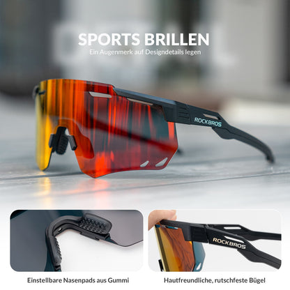 Ultraleicht Fahrradbrille Polarisierte Sonnenbrille mit UV400-Schutz ROCKBROS