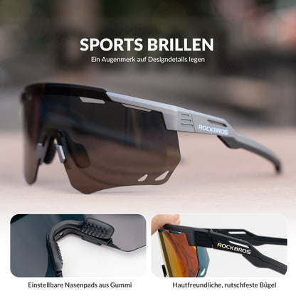 Ultraleicht Fahrradbrille Polarisierte Sonnenbrille mit UV400-Schutz ROCKBROS