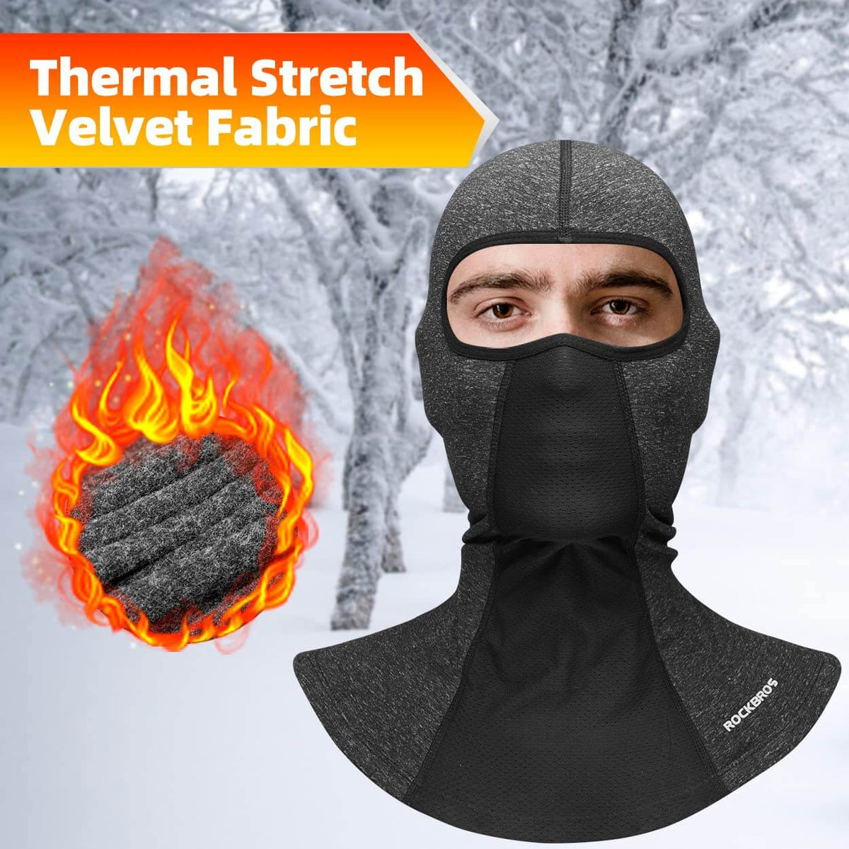 ROCKBROS Sturmhaube Winter Balaclavas für Outdoorsports