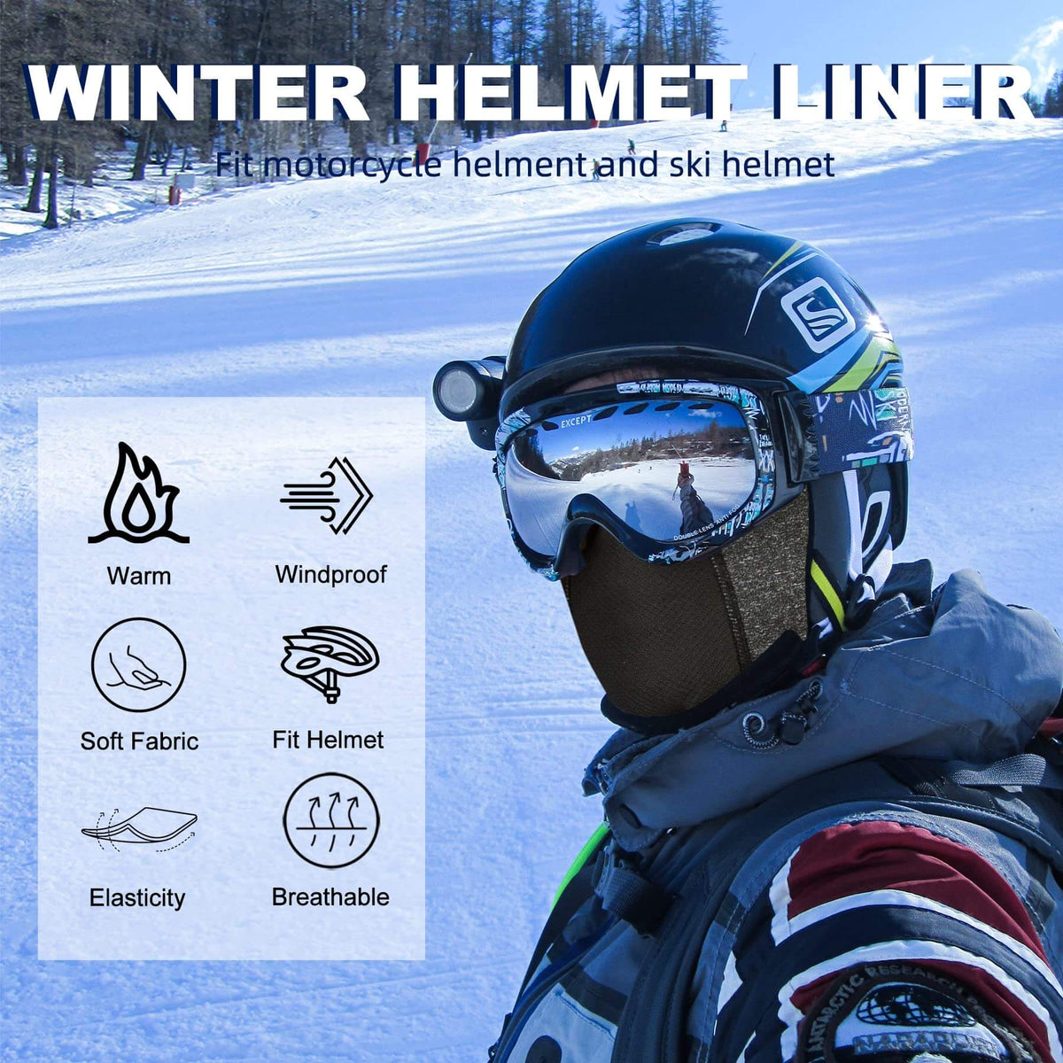 ROCKBROS Sturmhaube Winter Balaclavas für Outdoorsports