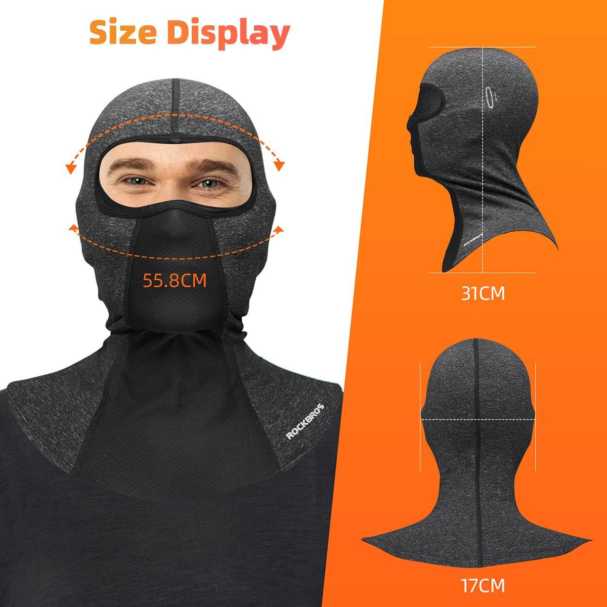 ROCKBROS Sturmhaube Winter Balaclavas für Outdoorsports