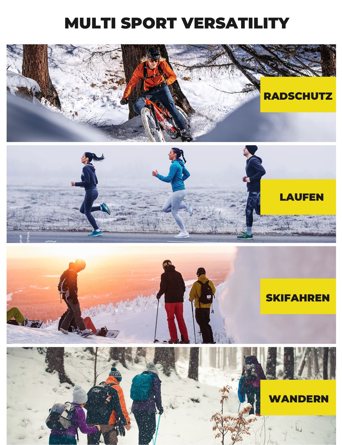 Zweischichtige Fahrrad-Unterwäsche Reflektierend Wärmeisoliert Herren ROCKBROS