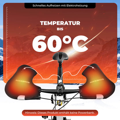 Beheizte Wasserabweisend Fahrrad Lenkerstulpen - Wiederaufladbar ROCKBROS