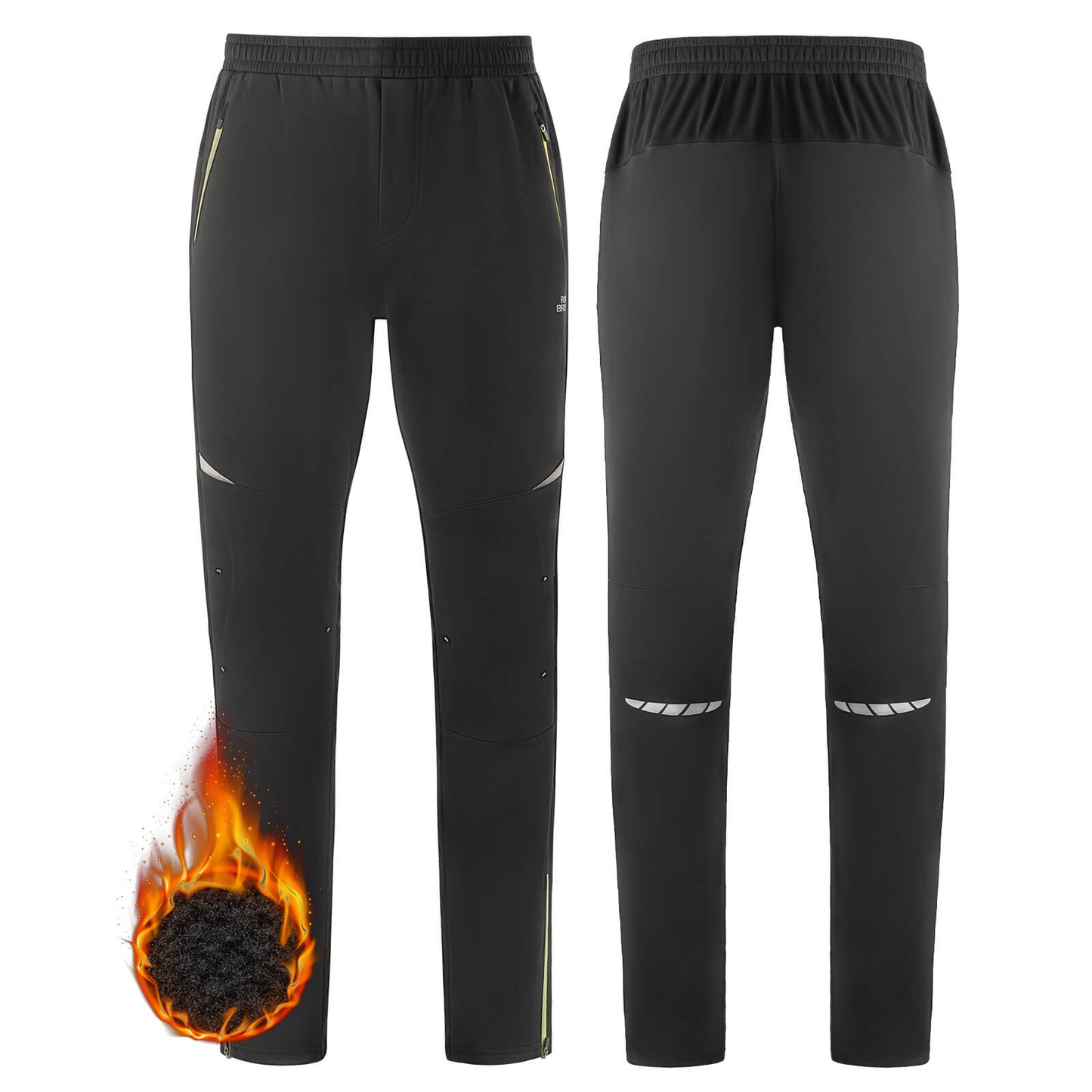 Herren Fahrradhose Winddicht und Warm für Winter Outdoor-Sport ROCKBROS
