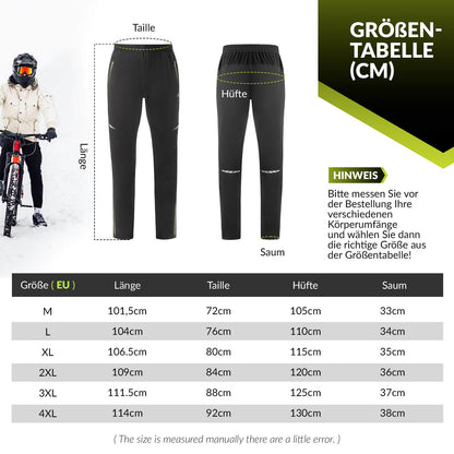 Herren Fahrradhose Winddicht und Warm für Winter Outdoor-Sport ROCKBROS