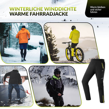 Herren Fahrradhose Winddicht und Warm für Winter Outdoor-Sport ROCKBROS