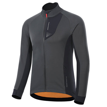 Herren Winter Fahrradjacke Winddicht Atmungsaktiv mit Fleecefutter ROCKBROS