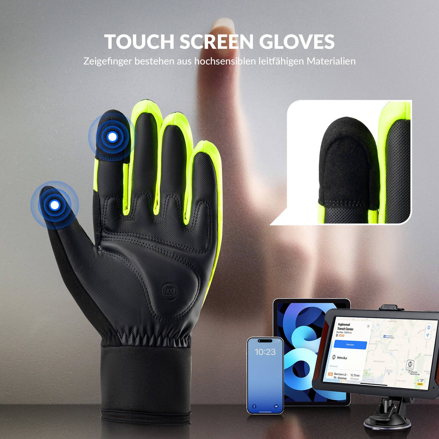 Outdoor Thermo Handschuhe für Radfahren & Ski Touchscreen-fähig-funktion ROCKBROS