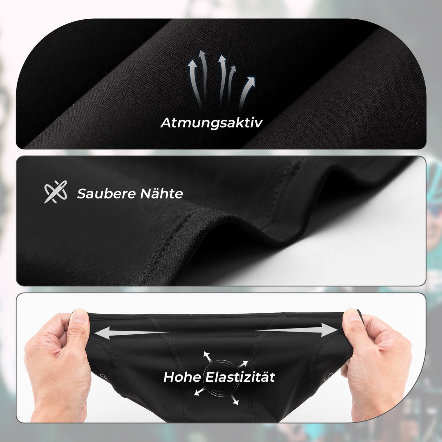 Sturmhaube Balaclava Fleece Unterhelm für Fahrrad und Ski ROCKBROS