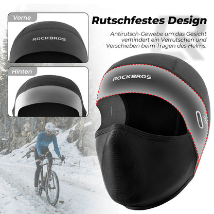 Sturmhaube Balaclava Fleece Unterhelm für Fahrrad und Ski ROCKBROS