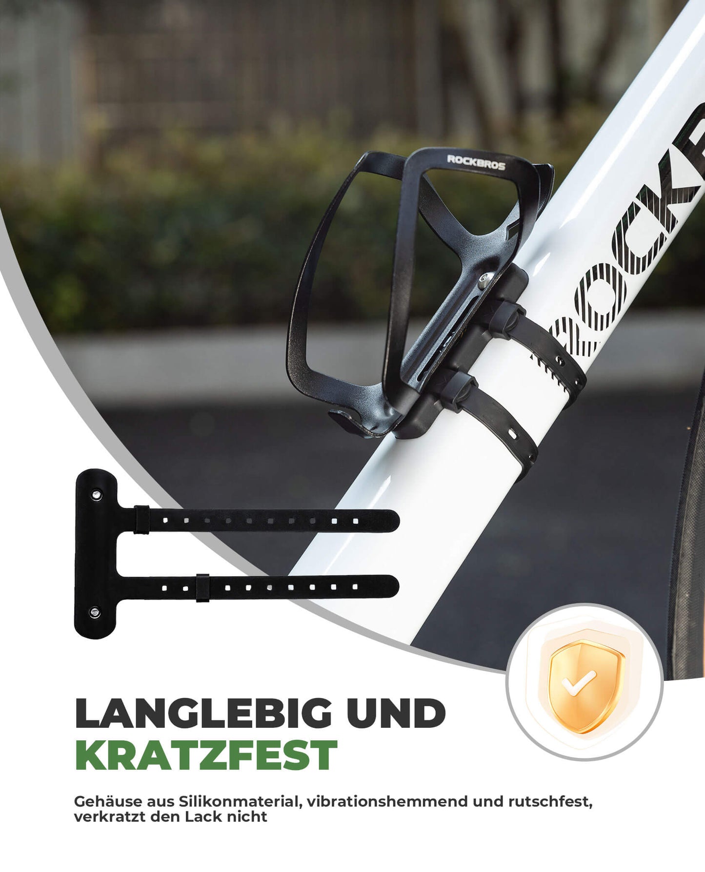 Universal Flaschenhalter für Fahrrad Kein Stanzen Basis für Umbau ROCKBROS