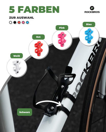 Universal Flaschenhalter für Fahrrad Kein Stanzen Basis für Umbau ROCKBROS