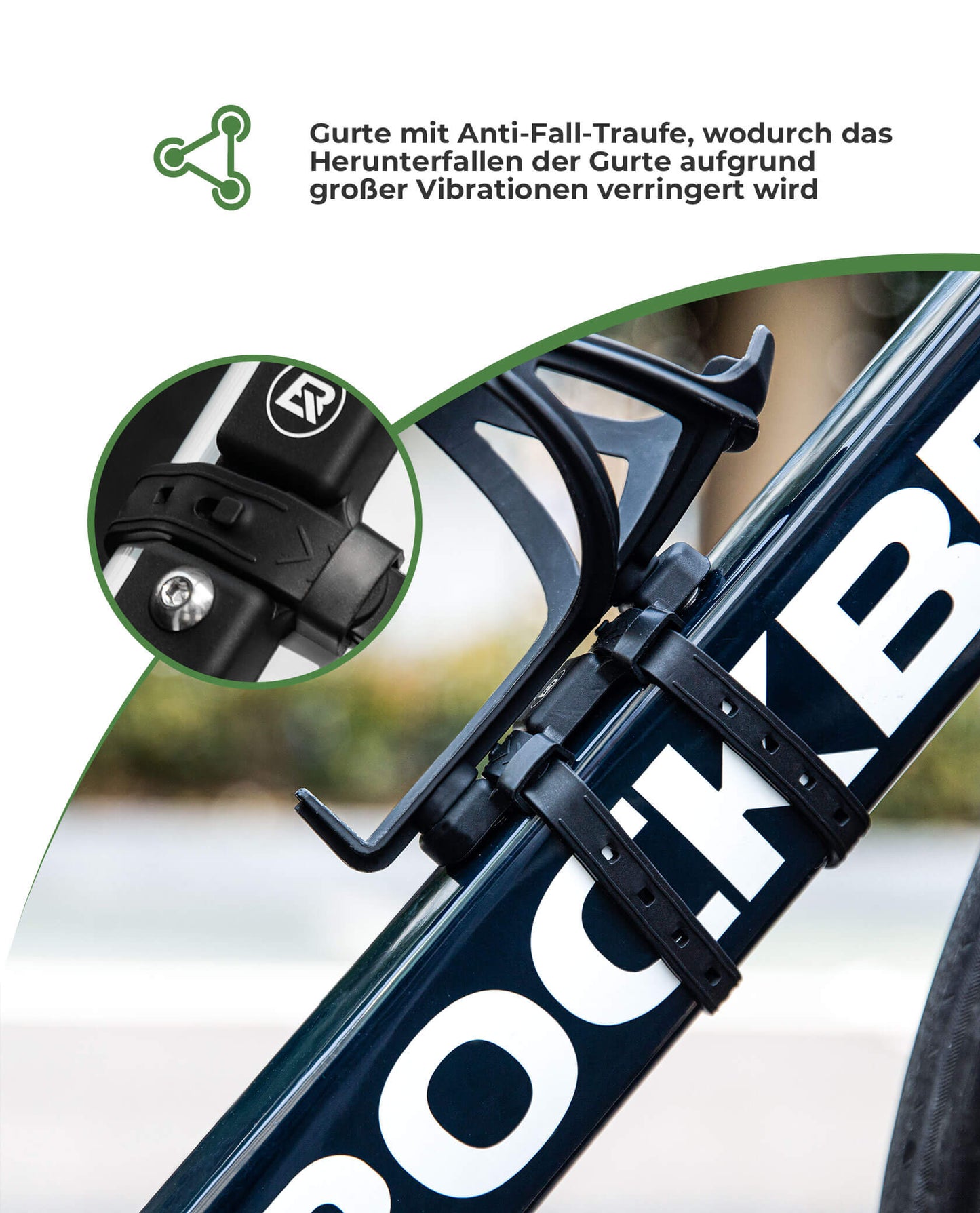Universal Flaschenhalter für Fahrrad Kein Stanzen Basis für Umbau ROCKBROS