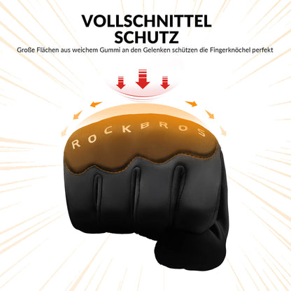 Winter Fahrradhandschuhe mit Gel Gepolstert Touchscreen-fähig ROCKBROS