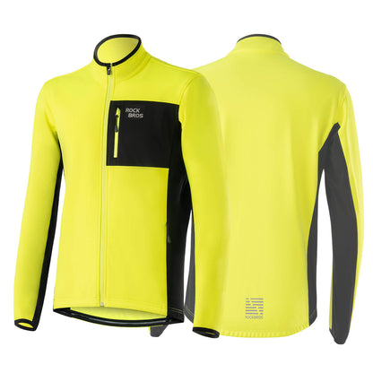 Winter Fahrradjacke Herren Winddicht Warm Wanderjacke ROCKBROS