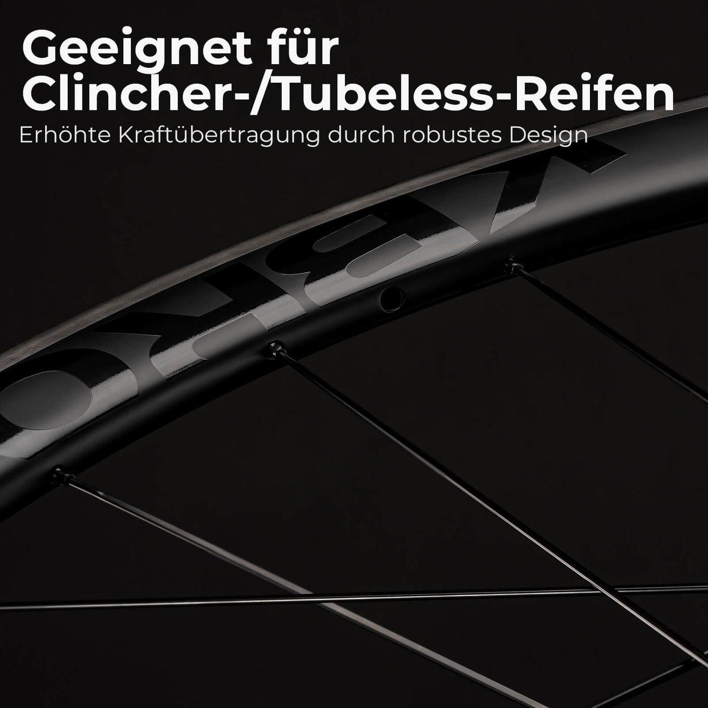 700C Carbon Laufradsatz 50mm Felgenbremse Steckachse Laufrad Set für Rennrad ROCKBROS