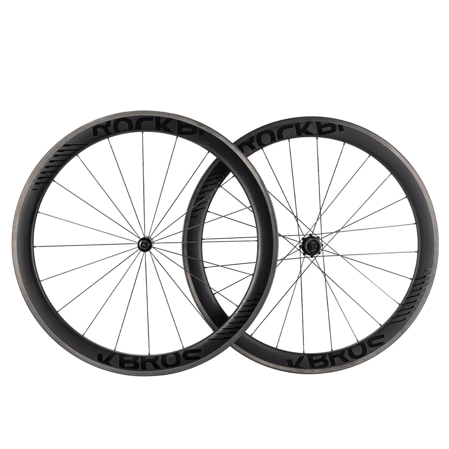 700C Carbon Laufradsatz 50mm Felgenbremse Steckachse Laufrad Set für Rennrad ROCKBROS