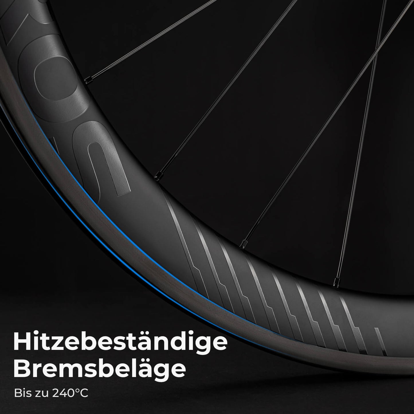 700C Carbon Laufradsatz 50mm Felgenbremse Steckachse Laufrad Set für Rennrad ROCKBROS