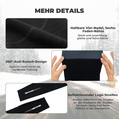 Fahrrad Beinlinge Warm Rutschfeste Winter Knieschützer Herren Damen ROCKBROS