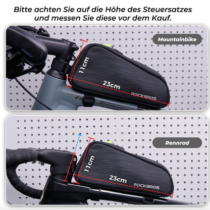 Fahrrad Oberrohrtasche/Satteltasche 1,1L mit Innenfächern ROCKBROS