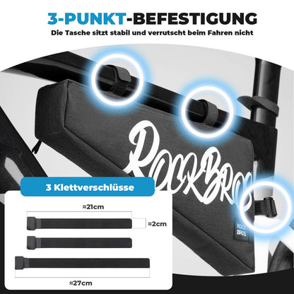ROCKBROS Rahmentasche mit Klettbandverschluss 1,9L - SketchRide Series