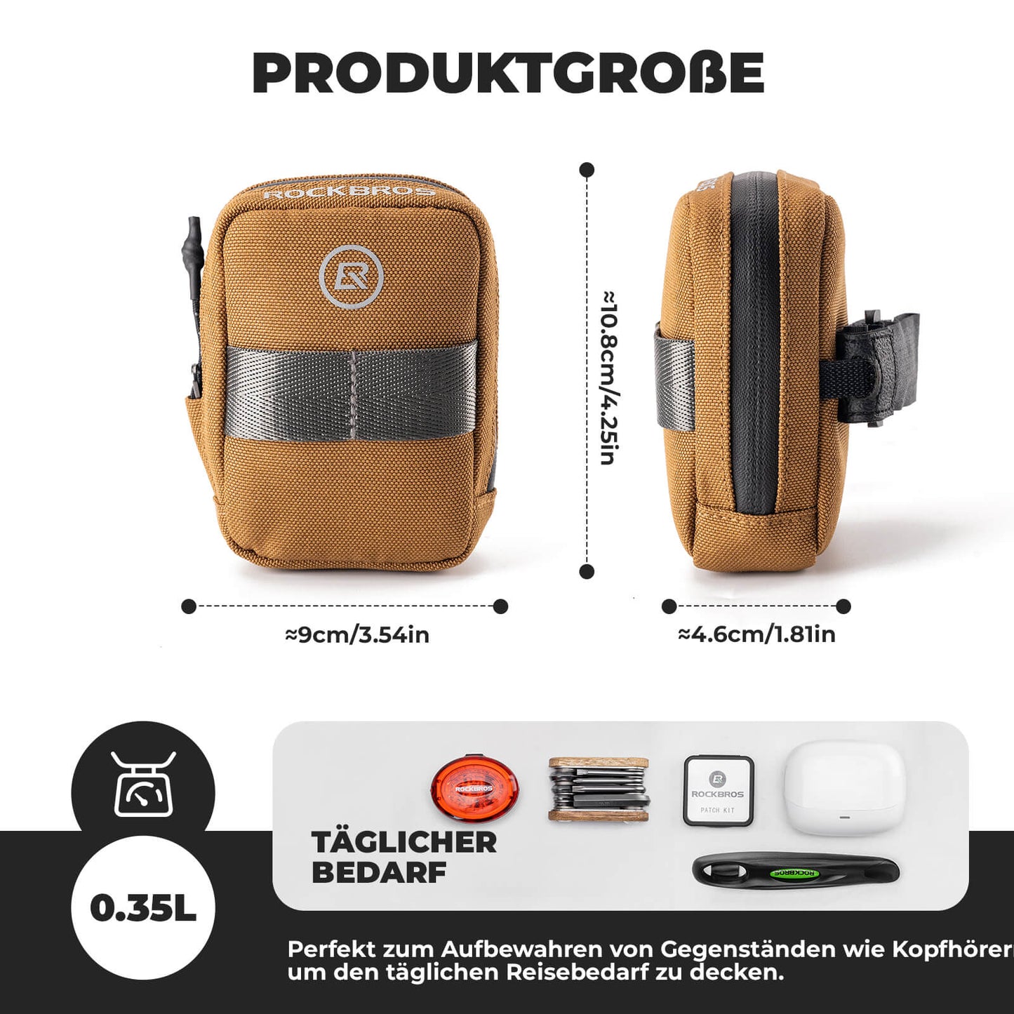Fahrrad Satteltasche Kompakte Aufbewahrungstasche Rennrad MTB ROCKBROS