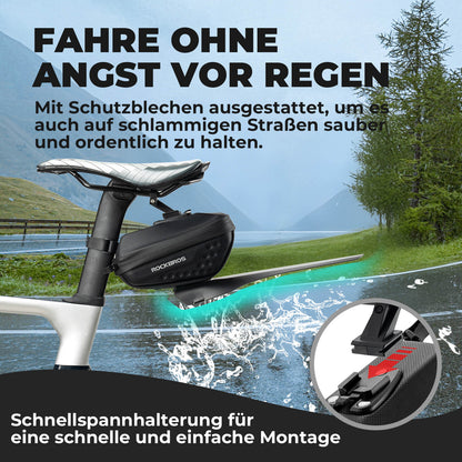 Fahrrad Satteltasche mit Schutzblech Wasserabweisend 1,3L/0.8L ROCKBROS