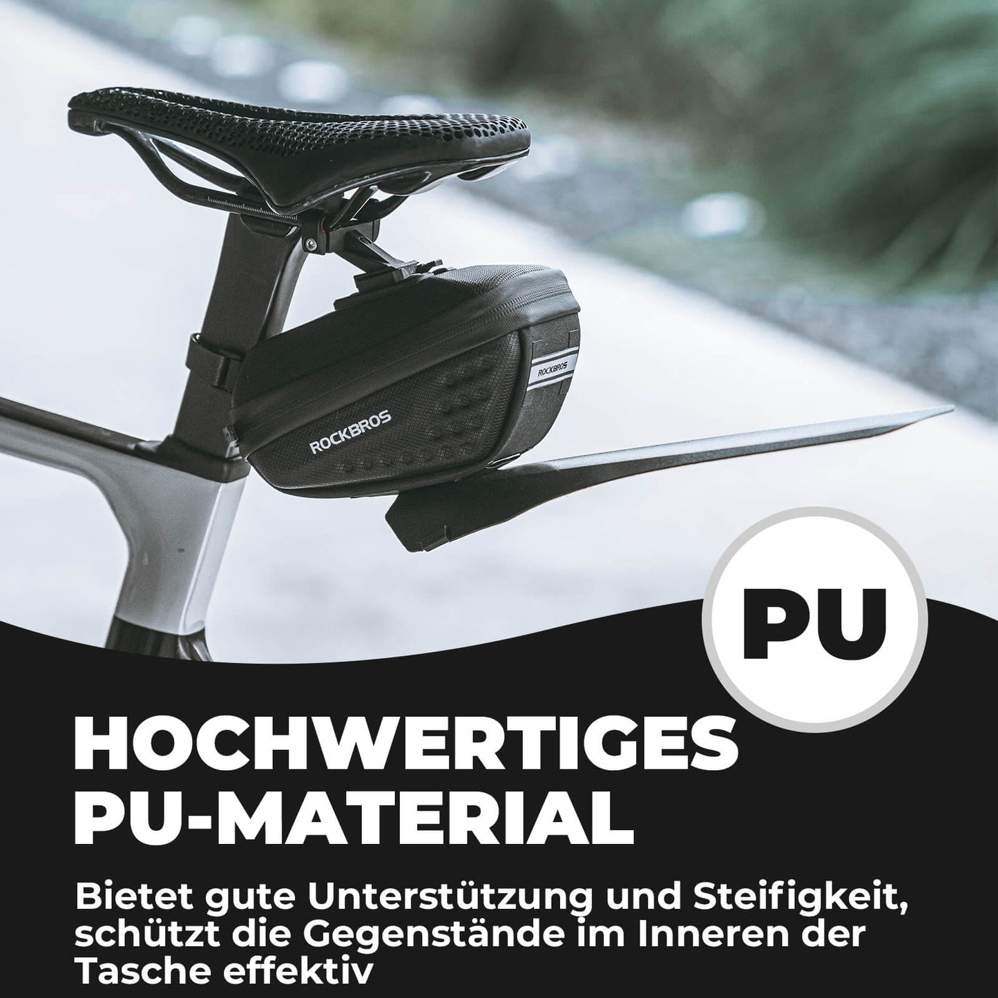 Fahrrad Satteltasche mit Schutzblech Wasserabweisend 1,3L/0.8L ROCKBROS