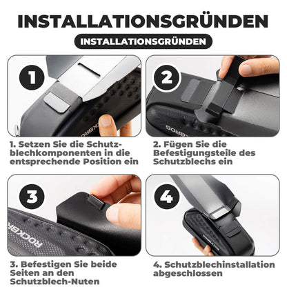 Fahrrad Satteltasche mit Schutzblech Wasserabweisend 1,3L/0.8L ROCKBROS