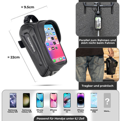 Fahrradtasche Wasserabweisend Handytasche mit TPU Touchscreen ROCKBROS