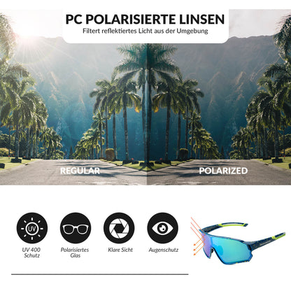 ROCKBROS Federleichte Polarisierte Fahrradbrille (UV400)