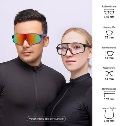 ROCKBROS Federleichte Polarisierte Fahrradbrille (UV400)