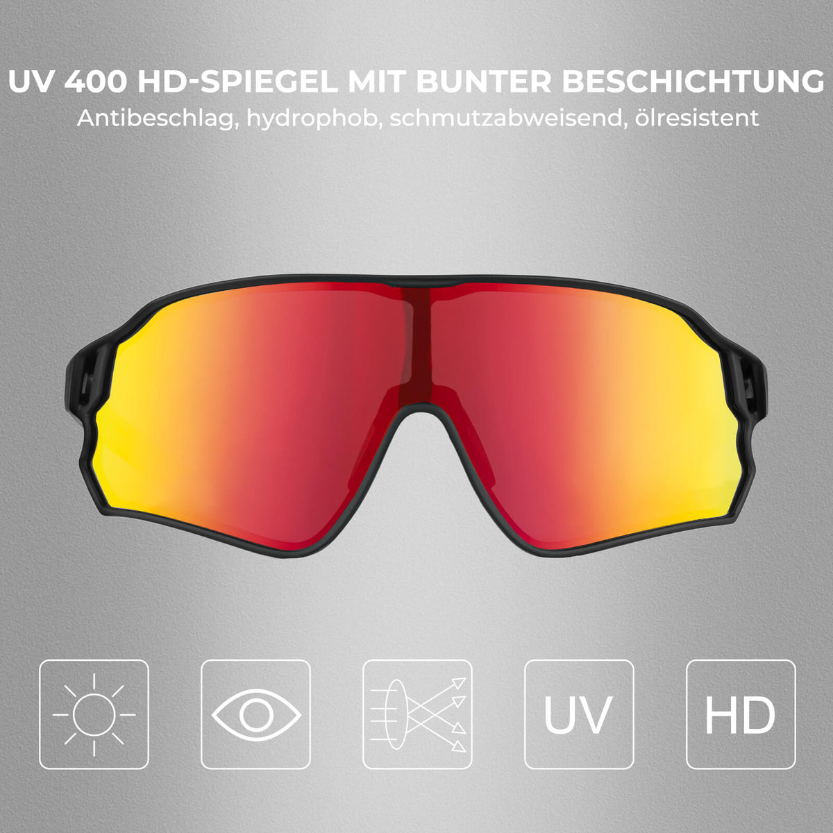 ROCKBROS Federleichte Polarisierte Fahrradbrille (UV400)