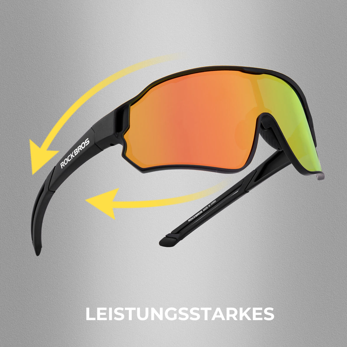ROCKBROS Federleichte Polarisierte Fahrradbrille (UV400)