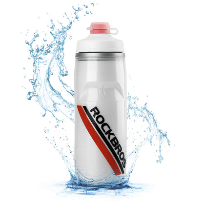 Fahrradflasche 620 ml Sportflasche mit 5 Stunden Kühlhaltefunktion ROCKBROS