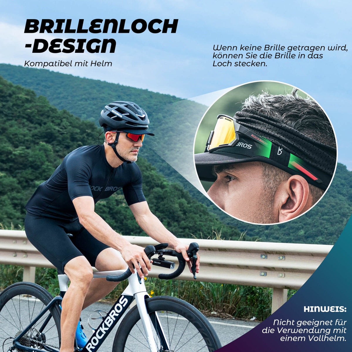 ROCKBROS Pferdeschwanz Kappe UV-Schutz Sommer Unisex