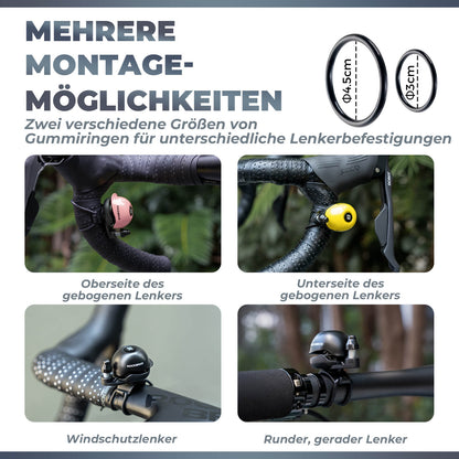 ROCKBROS Fahrradklingel 360-Grad-Drehung für 22-34mm Lenker