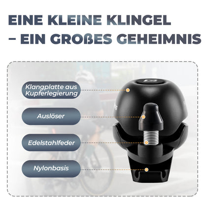 ROCKBROS Fahrradklingel 360-Grad-Drehung für 22-34mm Lenker