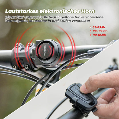 Fahrradklingel Kabellose Warnsirene Elektrisch Farhrad Glocke IPX5 ROCKBROS