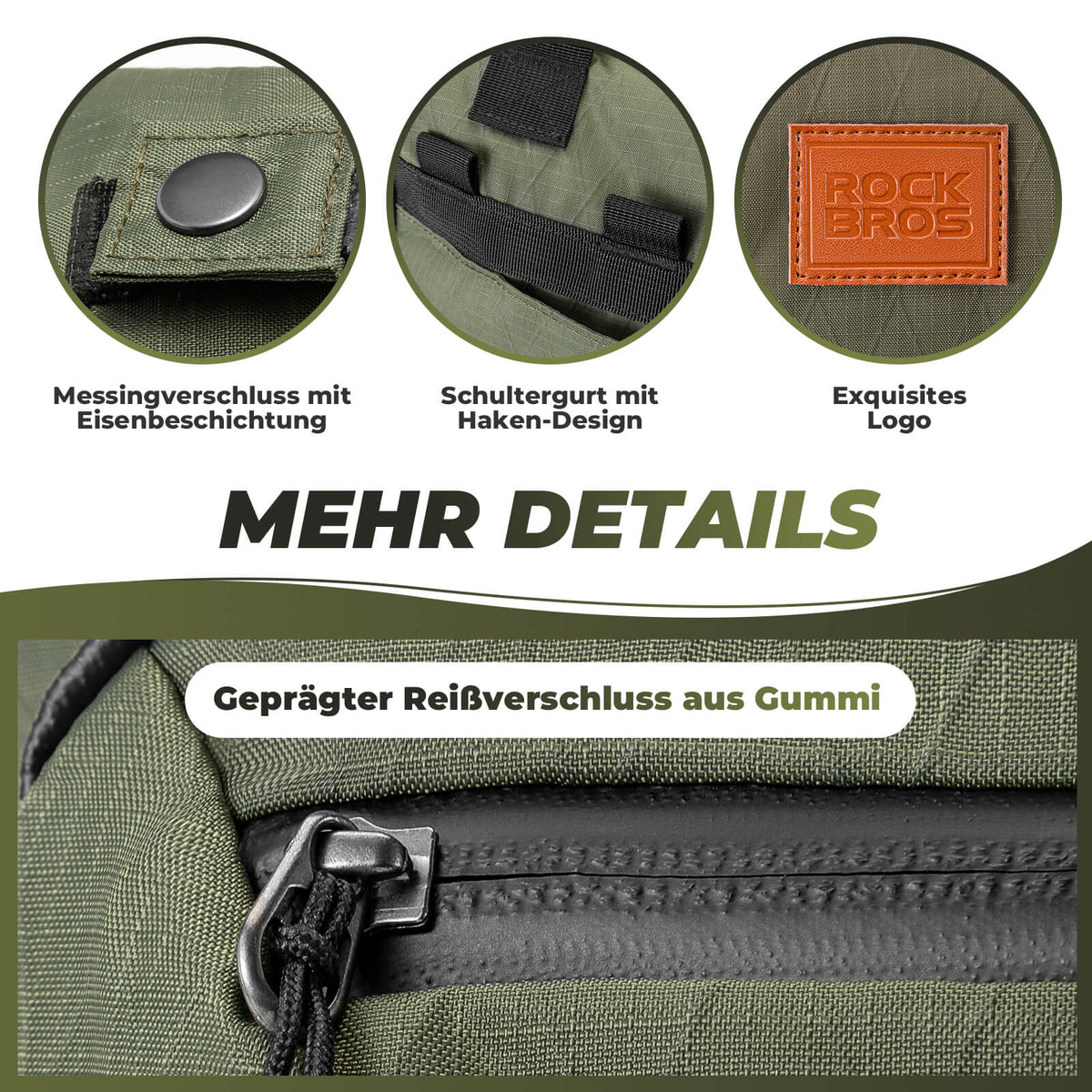 ROCKBROS Fahrradtasche Lenkertasche für Brompton 10L+1.5L