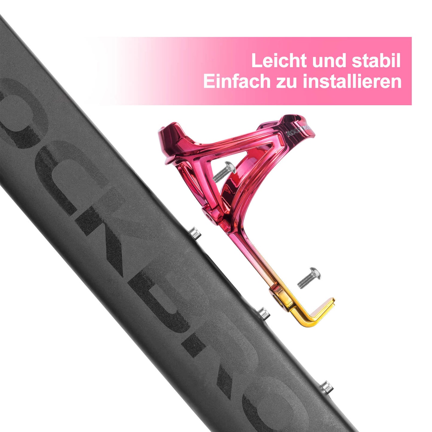 Flaschenhalter Fahrrad Getränkehalter Leichtgewicht für MTB Rennrad ROCKBROS