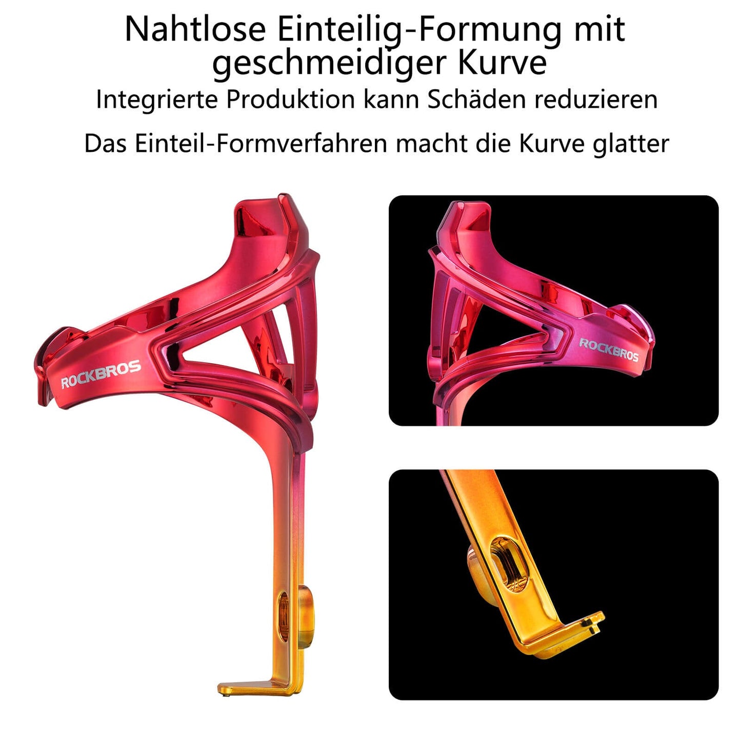 Flaschenhalter Fahrrad Getränkehalter Leichtgewicht für MTB Rennrad ROCKBROS