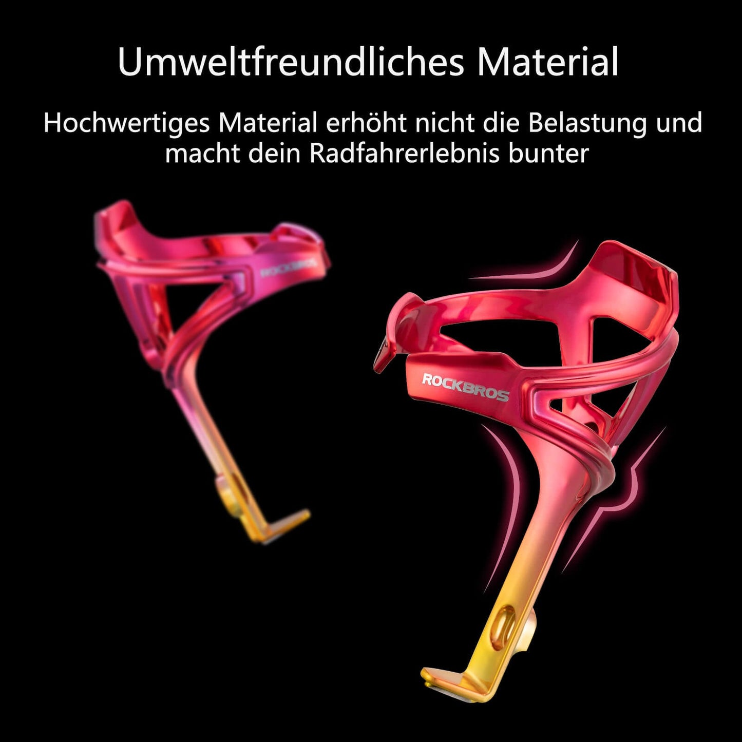 Flaschenhalter Fahrrad Getränkehalter Leichtgewicht für MTB Rennrad ROCKBROS
