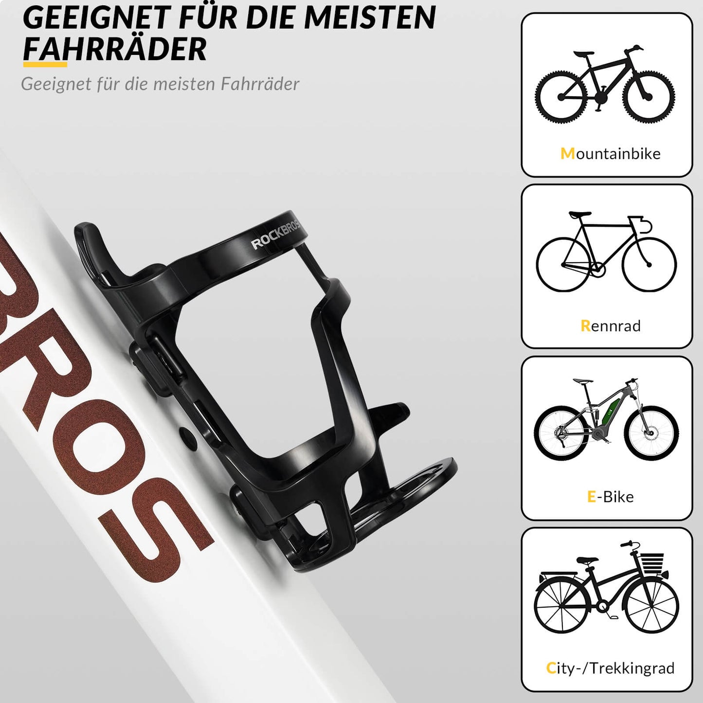 Flaschenhalter Fahrradzubehör Fahrrad Leicht Getränkehalter Stabil ROCKBROS