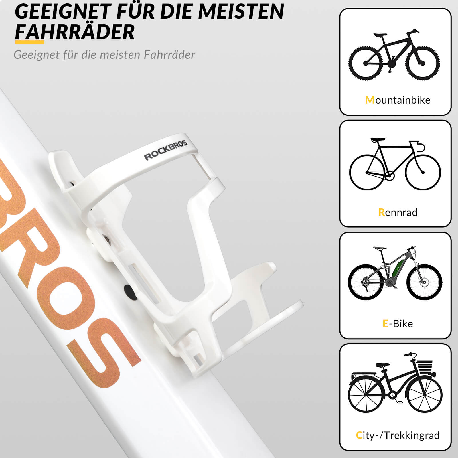 Flaschenhalter Fahrradzubehör Fahrrad Leicht Getränkehalter Stabil ROC –