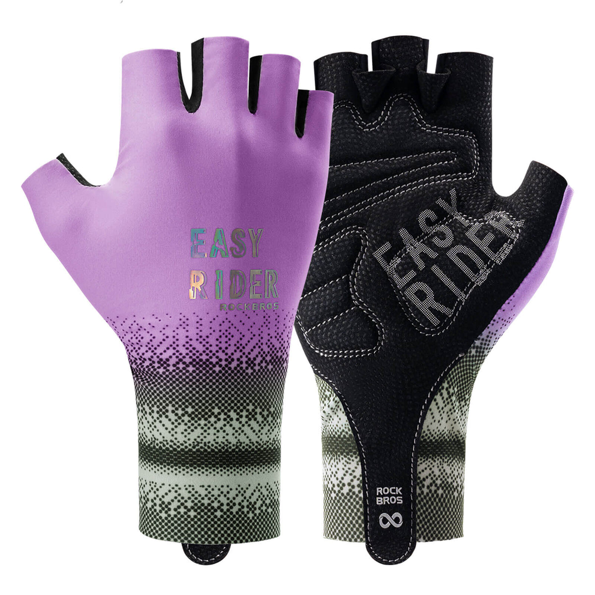 ROCKBROS Halbfinger-Fahrradhandschuhe Atmungsaktiv Rutschfest Sommer
