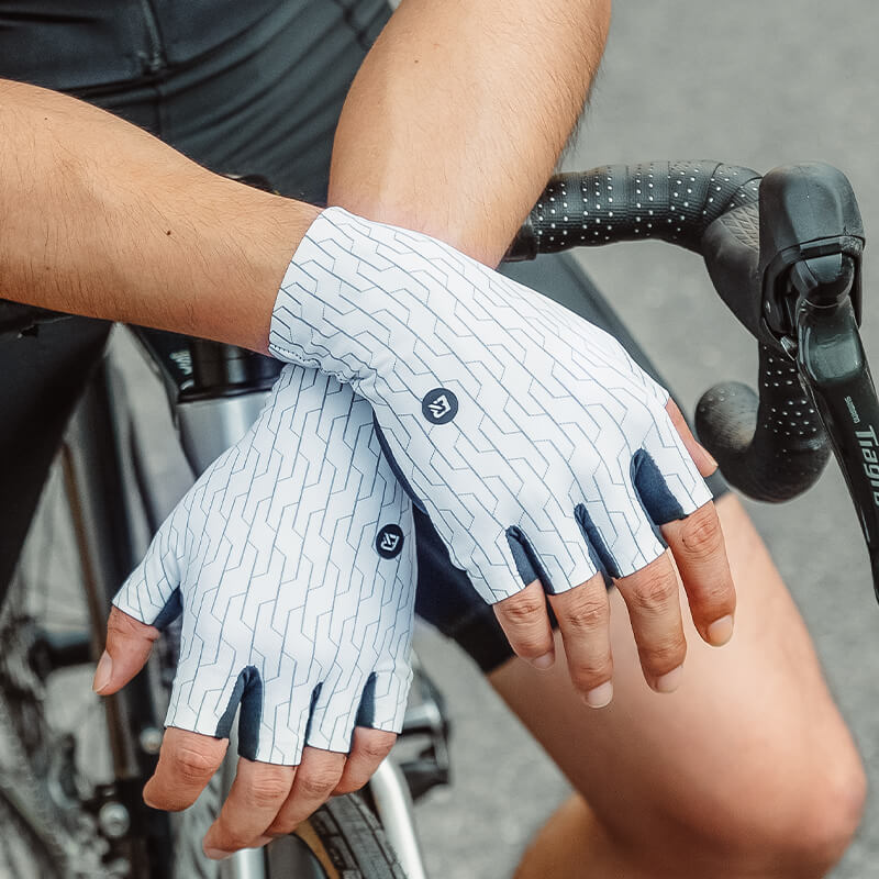 ROCKBROS Halbfinger Fahrradhandschuhe Atmungsaktiv Stoßdämpfung Sommer S372