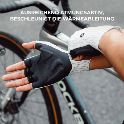 ROCKBROS Halbfinger Fahrradhandschuhe Atmungsaktiv Stoßdämpfung Sommer S372