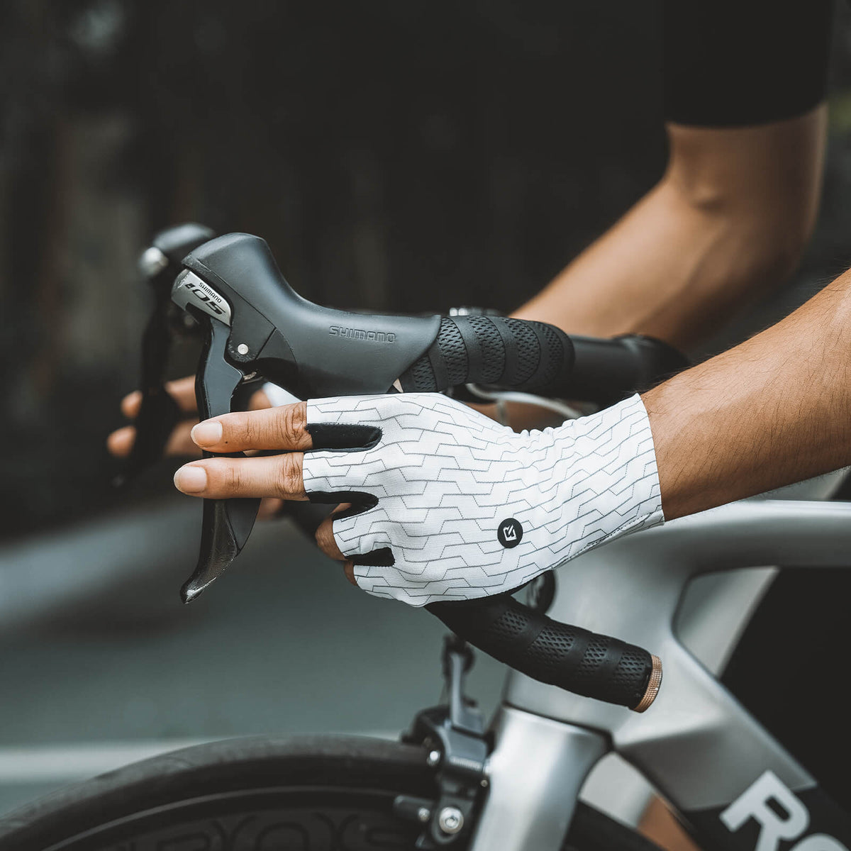 ROCKBROS Halbfinger Fahrradhandschuhe Atmungsaktiv Stoßdämpfung Sommer S372
