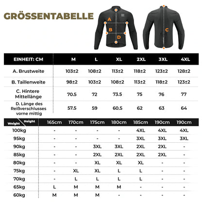 ROCKBROS Herren Leichte Fahrradjacke Atmungsaktiv Frühling